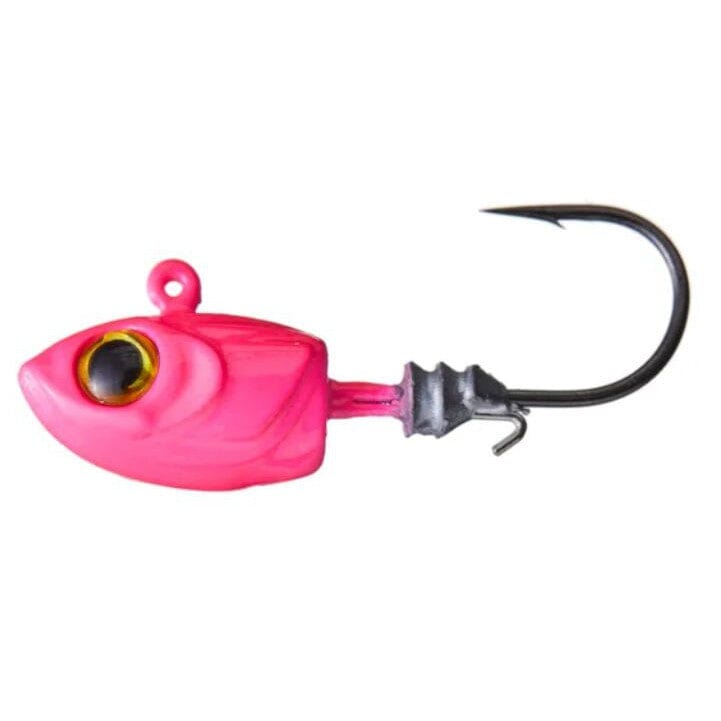Z Man Micro Shad Headz 4pk-1/32 #6-Pink Glow-
