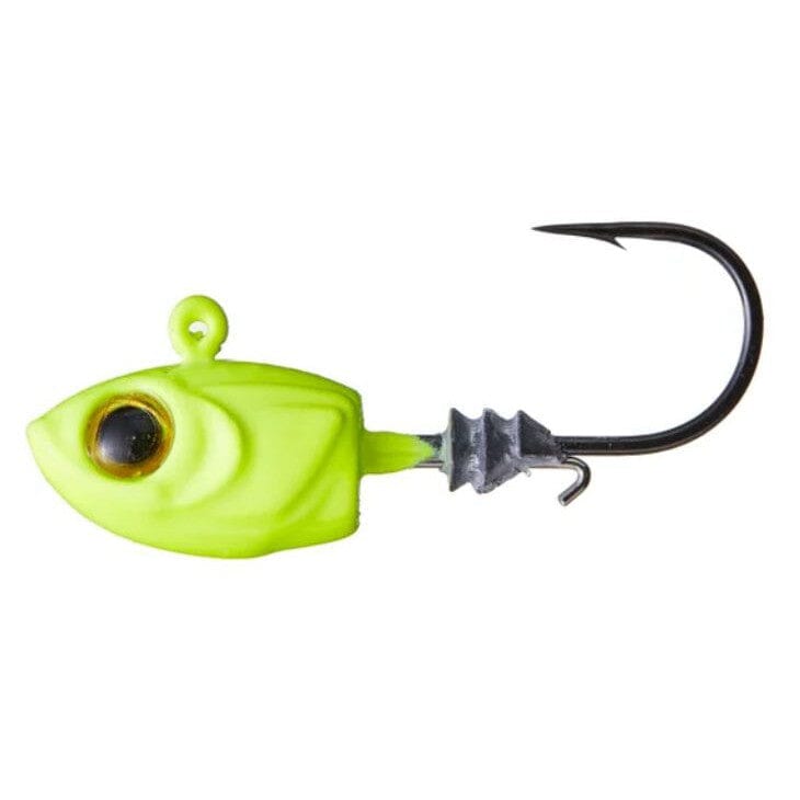 Z Man Micro Shad Headz 4pk 1/16 #4 Chartreuse 