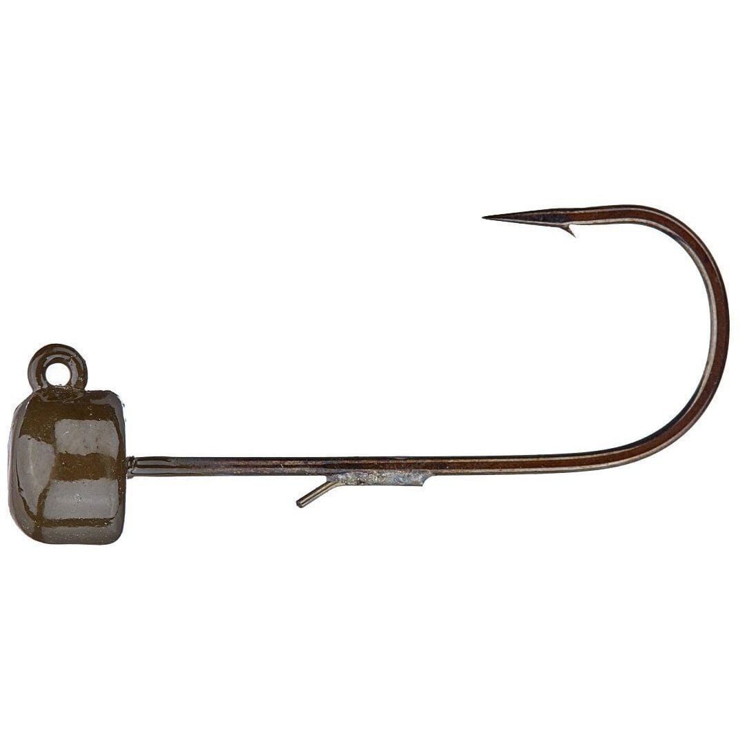 Z Man Power Finesse Shroomz Jig Head 3Pk-1/10 oz-Green Pumpkin-