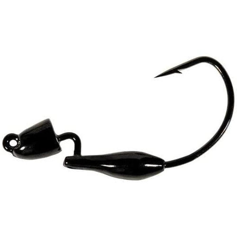 Z Man Pro Bulletz Weedless Jig Heads Black 3pk 