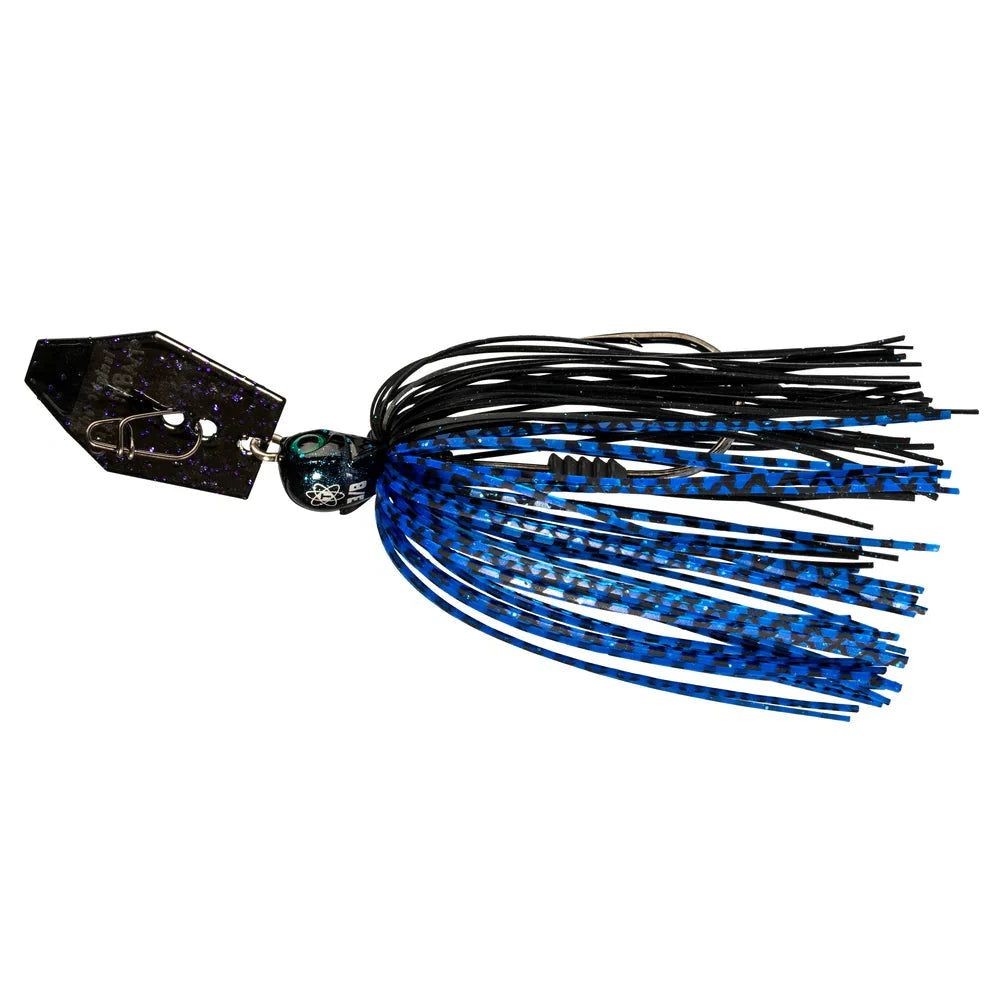 Z Man Tungsten Chatterbait Elite Evo Bladed Jig Black Blue 1/2oz