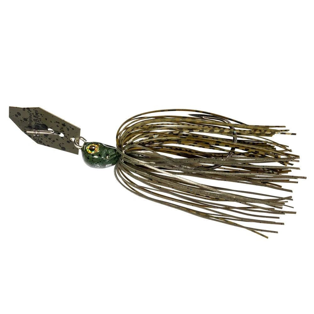 Z Man Tungsten Chatterbait Elite Evo Bladed Jig-Green Pumpkin-1/2oz-
