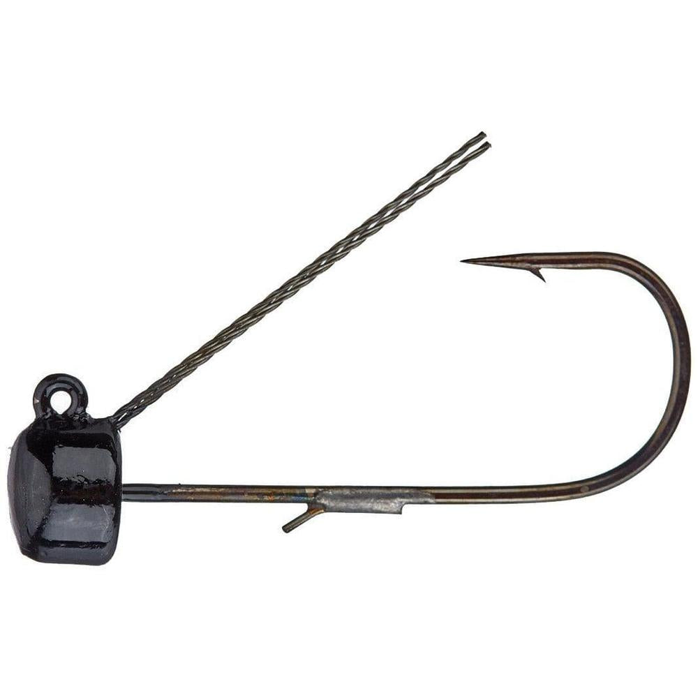 Z Man Weedless Power Finesse Shroomz Jig Head 3Pk 1/10 oz Black 