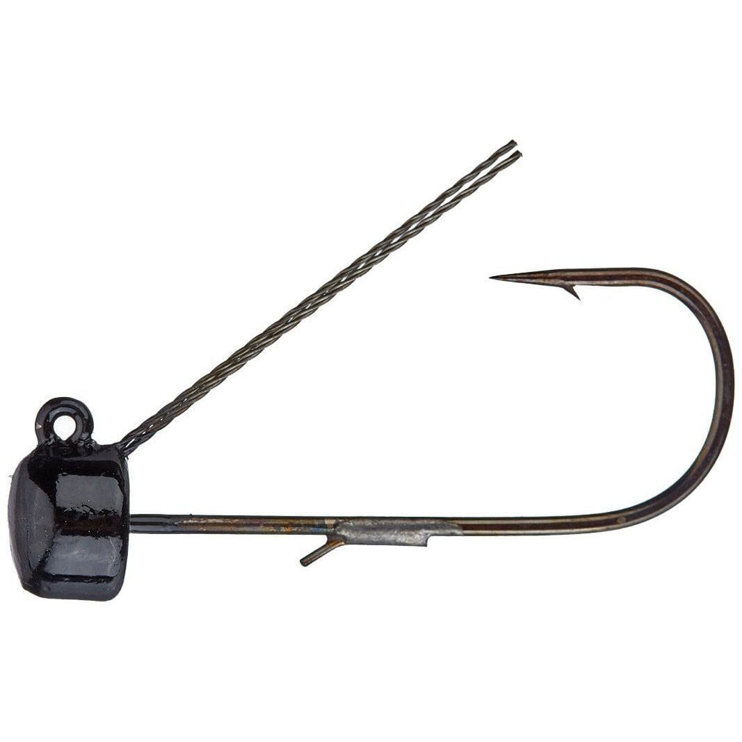 Z Man Weedless Power Finesse Shroomz Jig Head 3Pk-1/10 oz-Black-