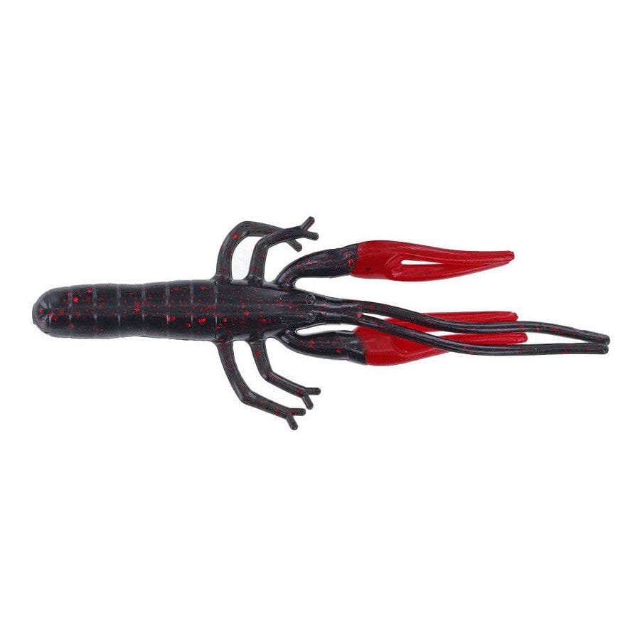 Zoom Big Critter Craw-Black Red Glitter/Red-