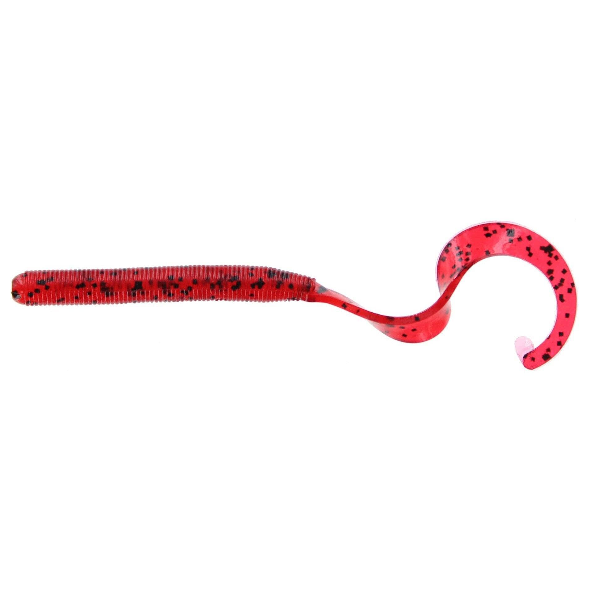 Zoom Curly Tail Worm-Cherry Seed-