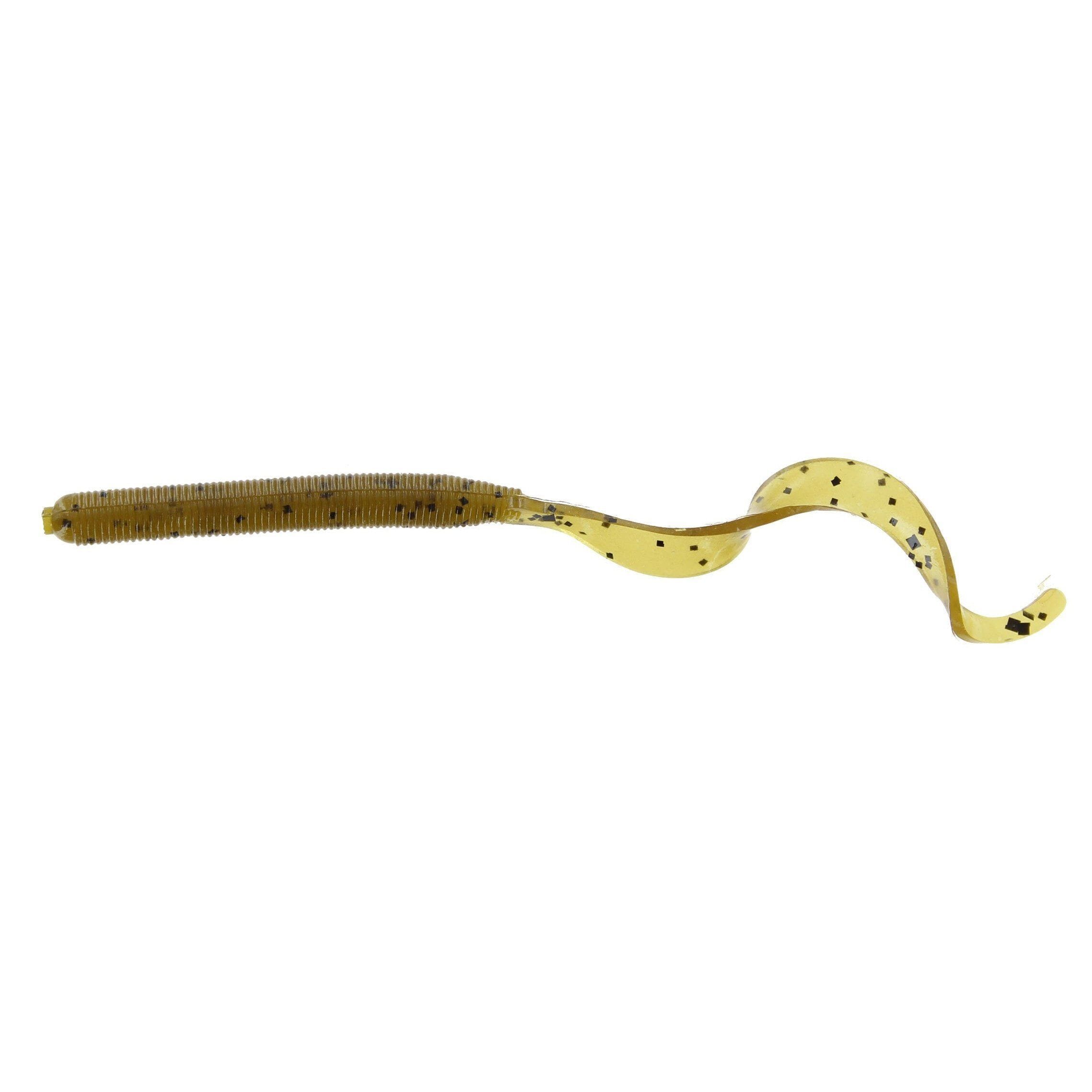 Zoom Curly Tail Worm-Green Pumpkin-