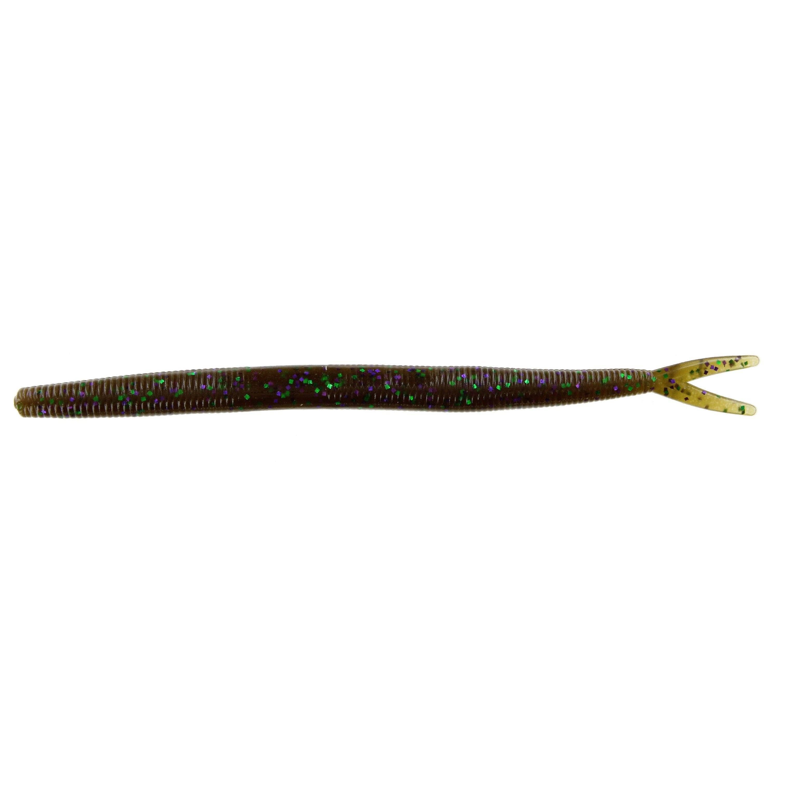 Zoom Fluke Stick Green Pumpkin Purple Green Jr. 5" 