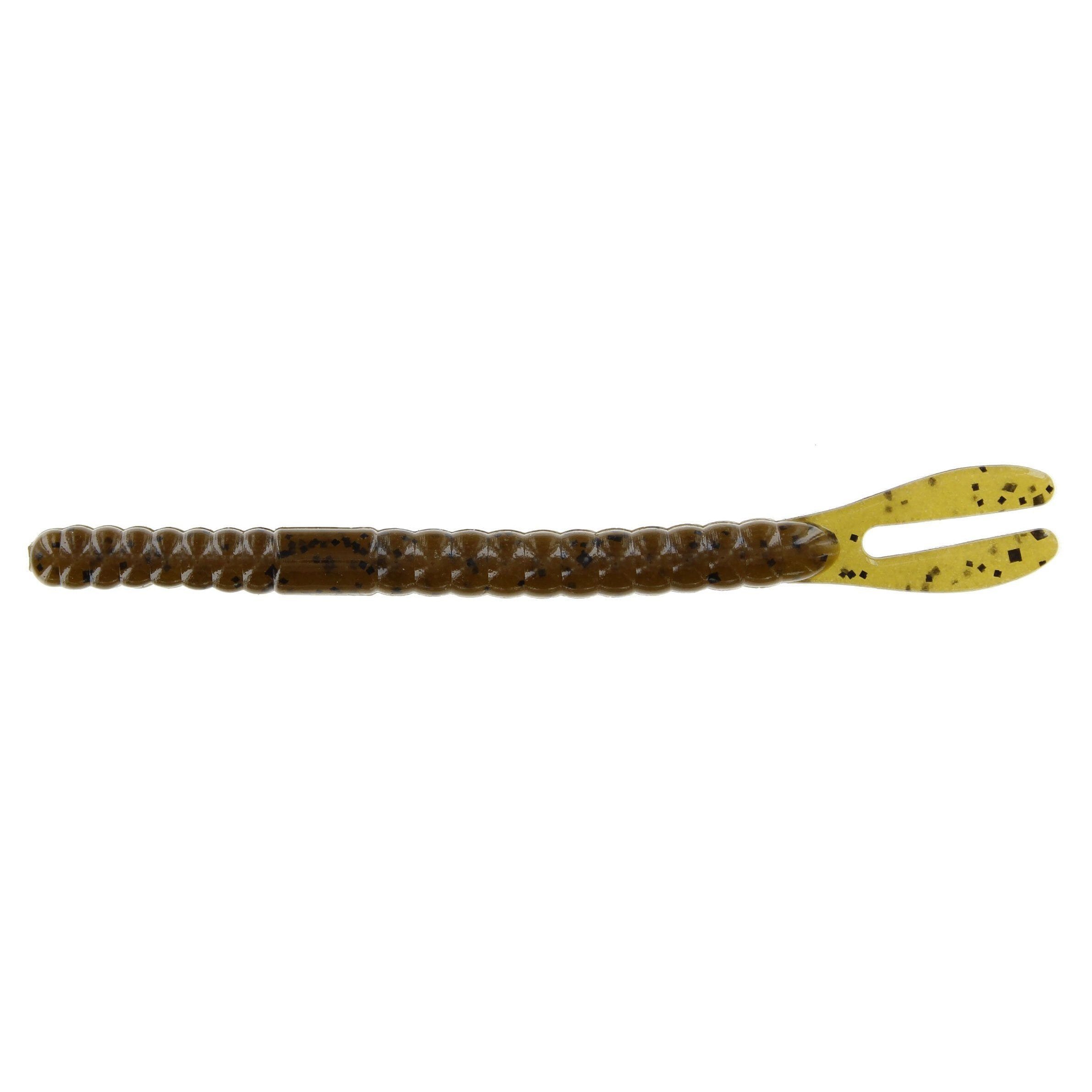 Zoom Fork Tail Worm-Green Pumpkin-