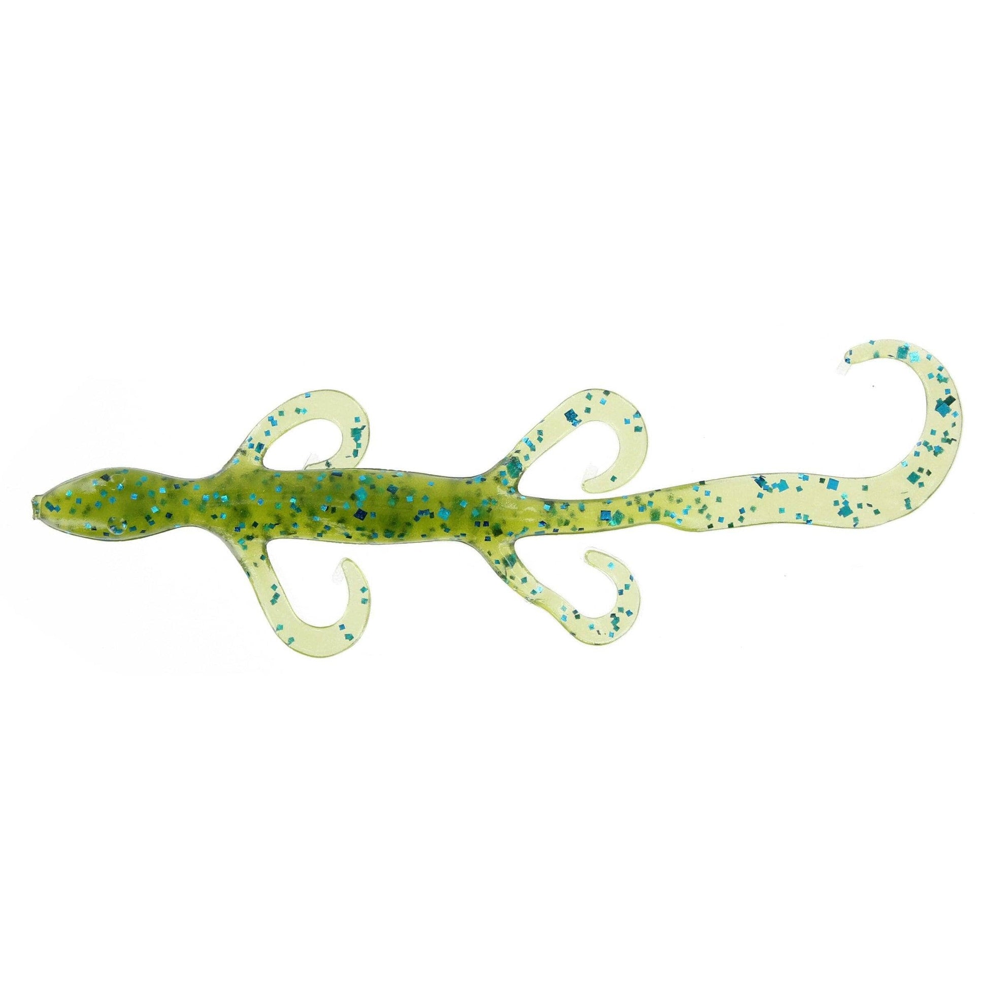 blue lizard with yellow tail zoom fishing lure Zoom 6" Lizard