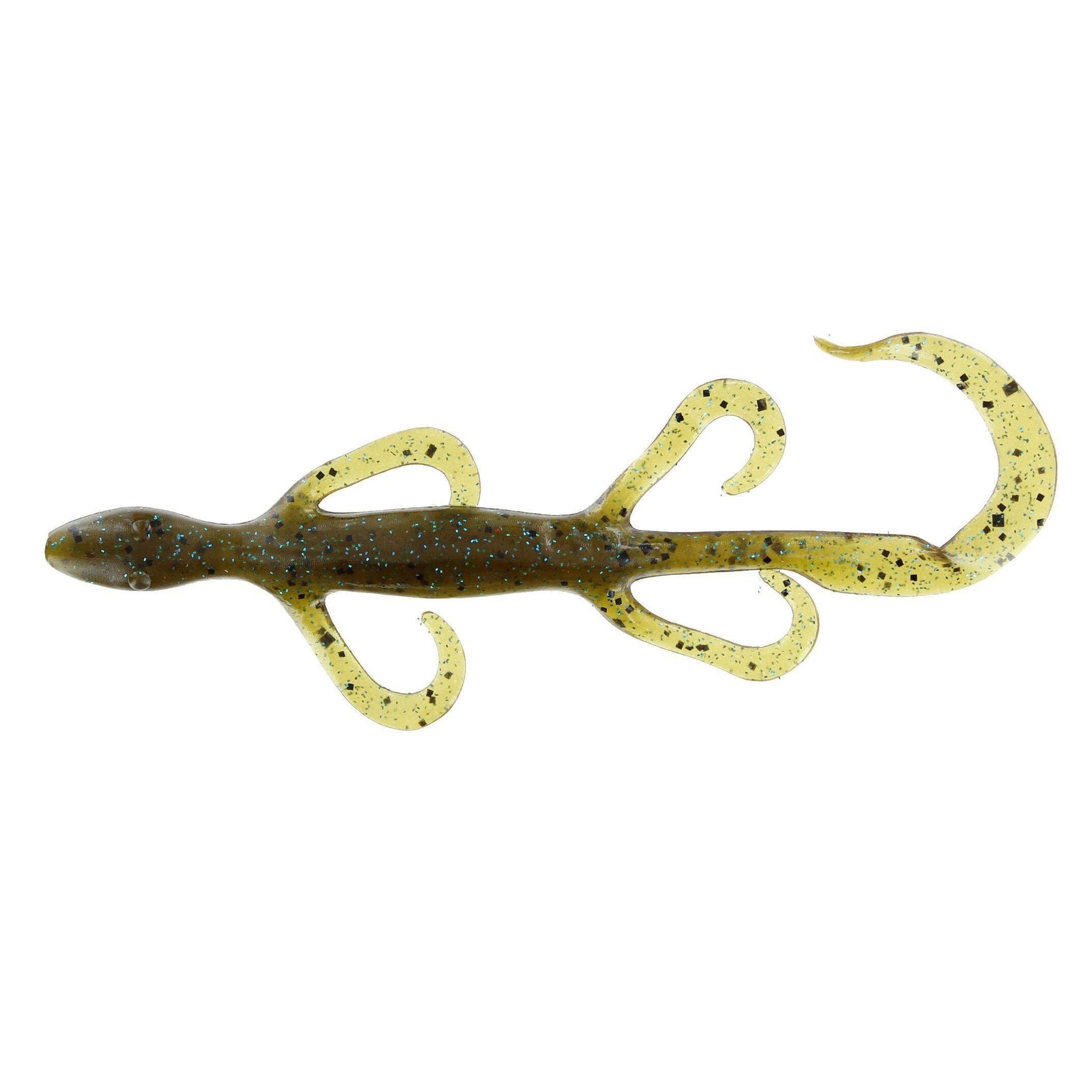 Zoom Lizard 6''-Green Pumpkin Blue-