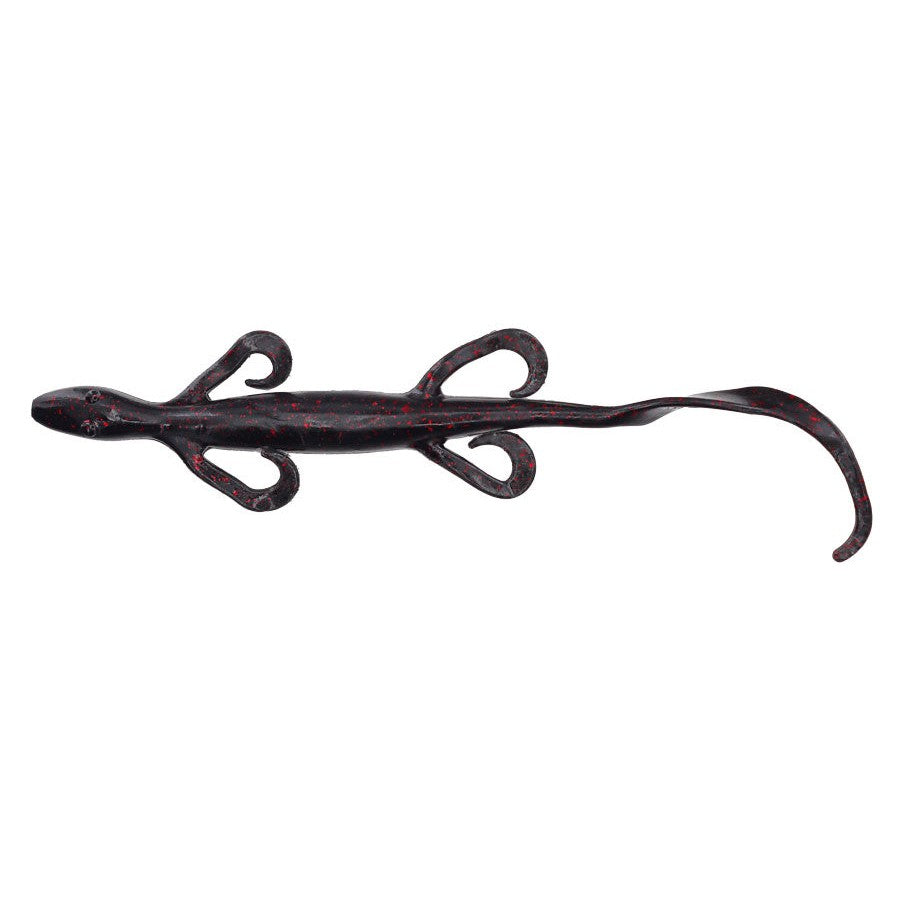 Zoom Mag Lizard 8''-Black Red Glitter-