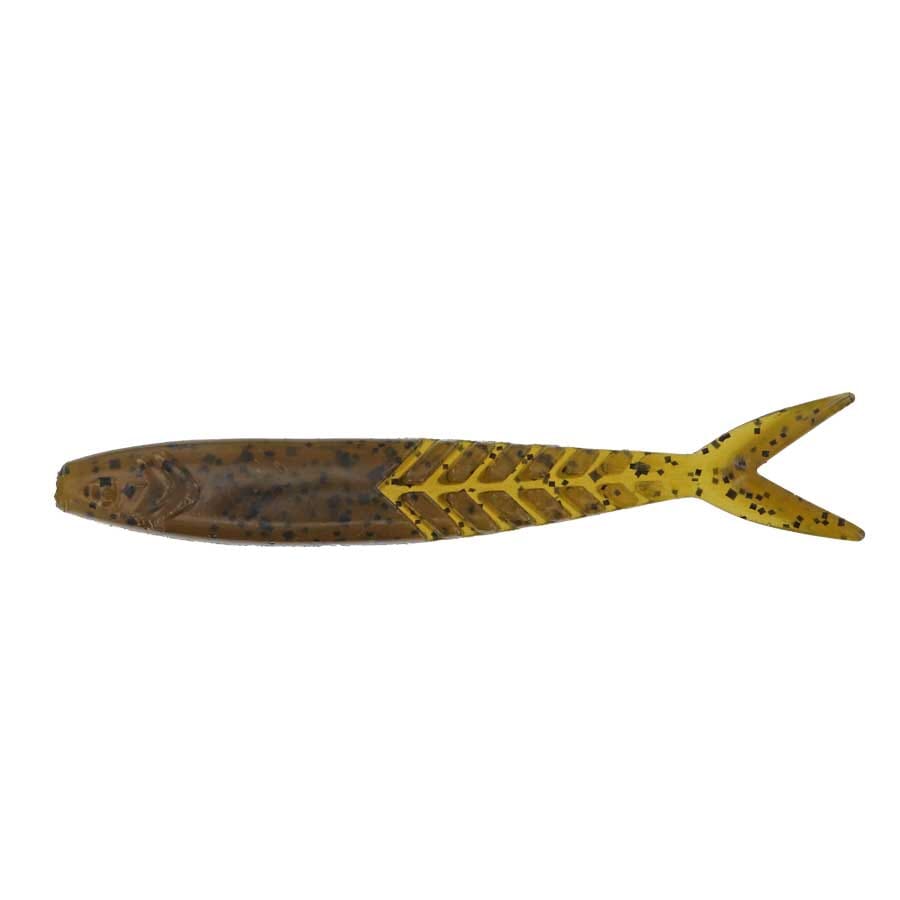 Zoom Shimmer Shad Green Pumpkin 4.25" 5pk 
