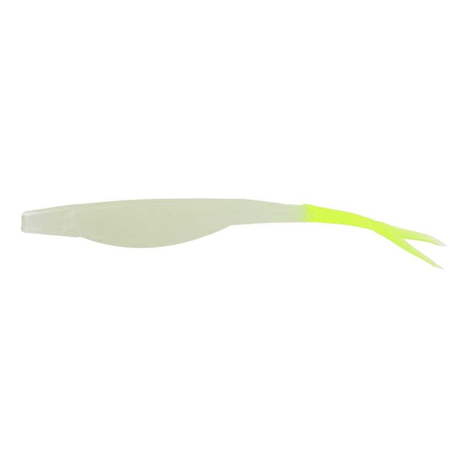 Zoom Super Fluke 5"-Glow Chartreuse Tail-