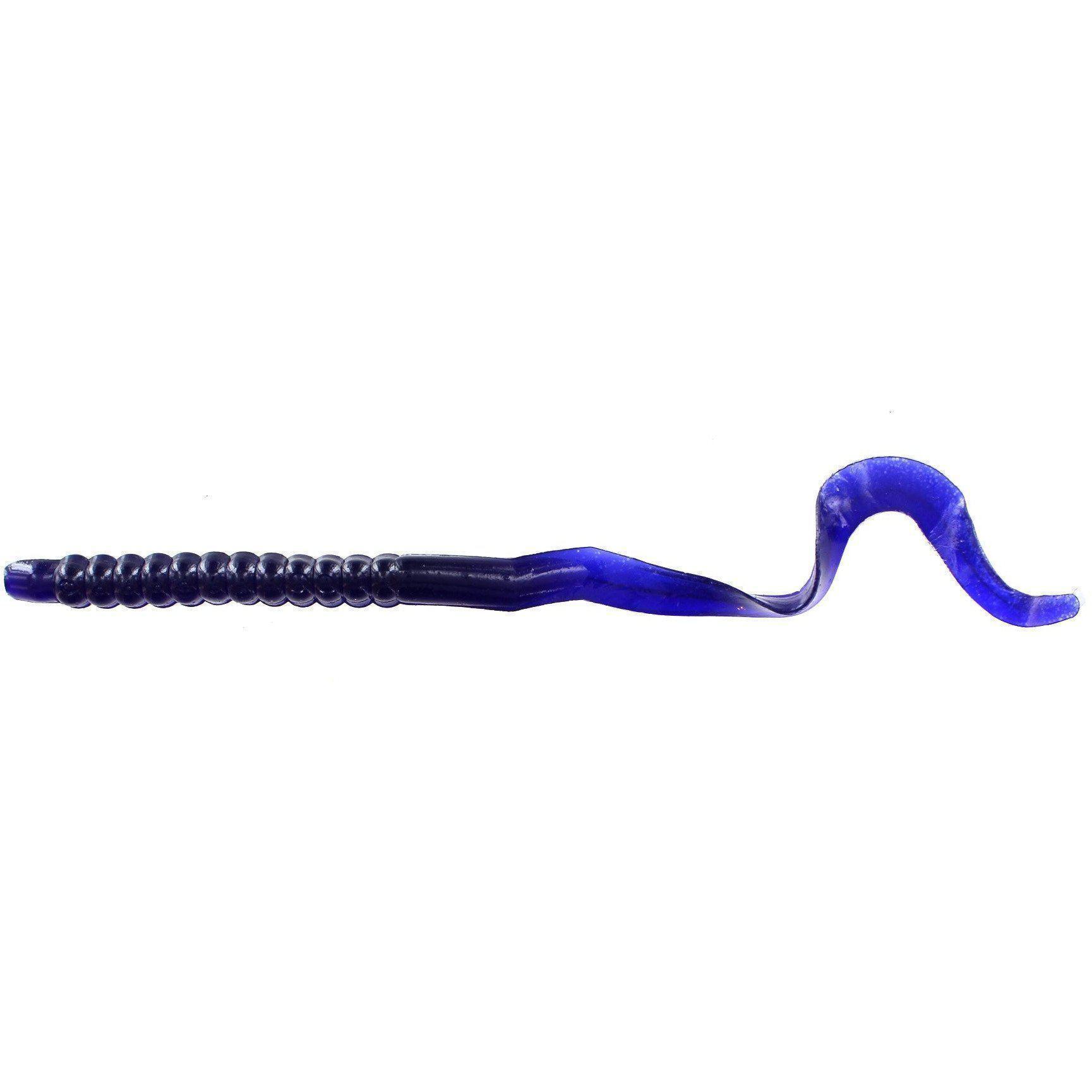 blue worm with yellow tail zoom fishing lure Zoom U-Tale Worm