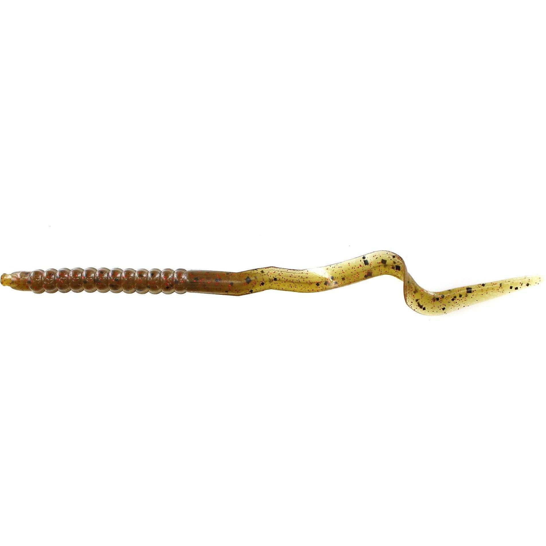 Zoom U Tail Worm-Green Pumpkin Red-