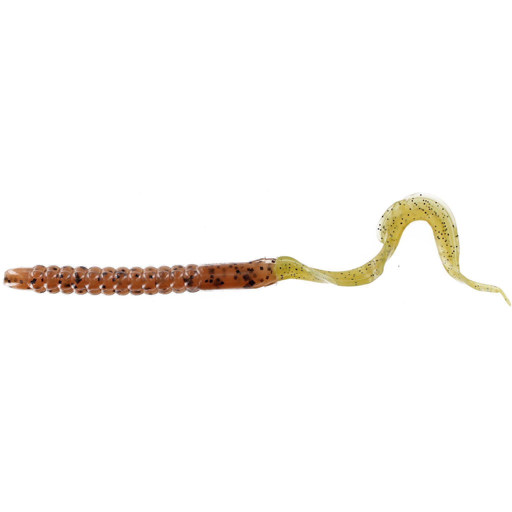 Zoom U Tail Worm-Pumpkin/Chartreuse-