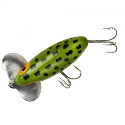 Arbogast 3'' Jitterbug 5/8 Oz - Frog/Yellow Belly