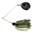 Georgia Blade Night Spinnerbait 310 Black Red Chartreuse Silicone Blk Nickel Blade
