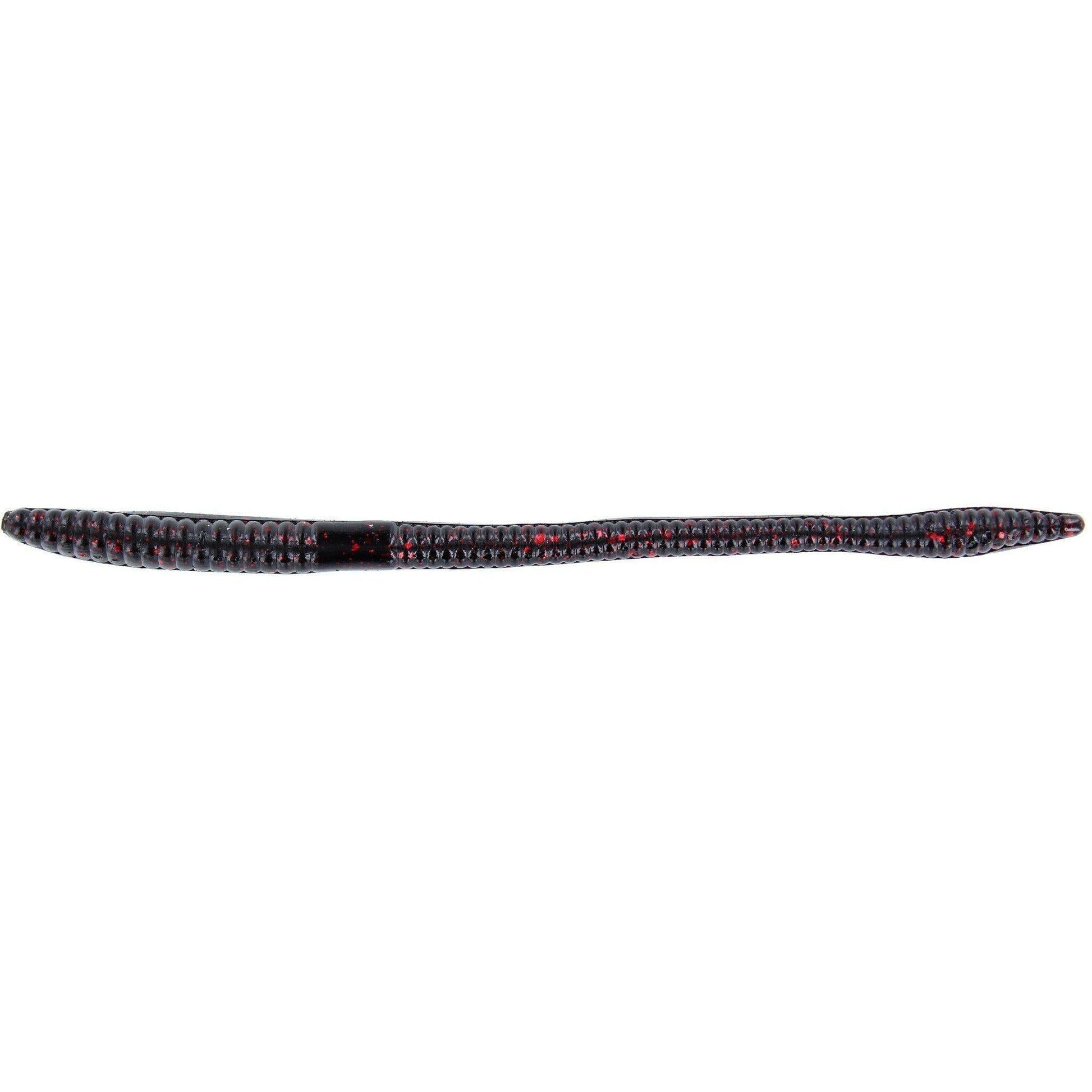 Zoom Trick Worm 6.5'' Black Red Glitter 20Pk – Hammonds Fishing