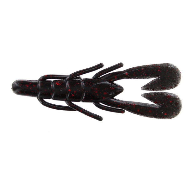 Zoom U-V Speed Craw 3.5'' Black Red Glitter 12pk