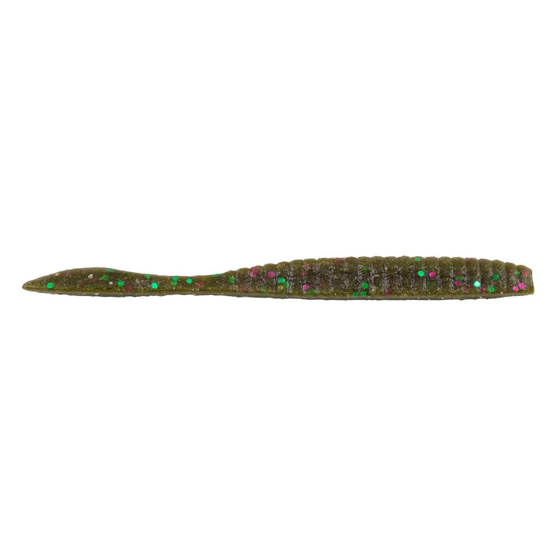 Berkley Maxscent Flat Worm-Green Pumpkin Party-3.6" 10pk-