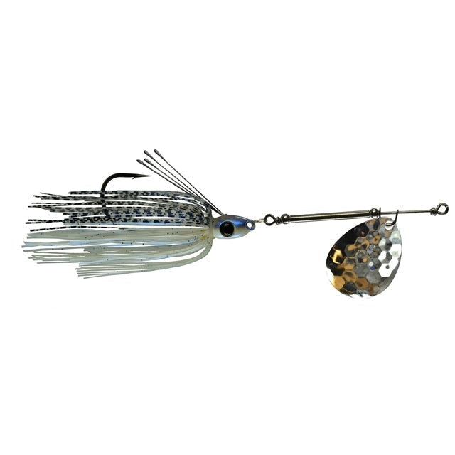 Picasso All-Terrain Weedless Inline Spinner Blue Glimmer Nickel 3/8 oz 