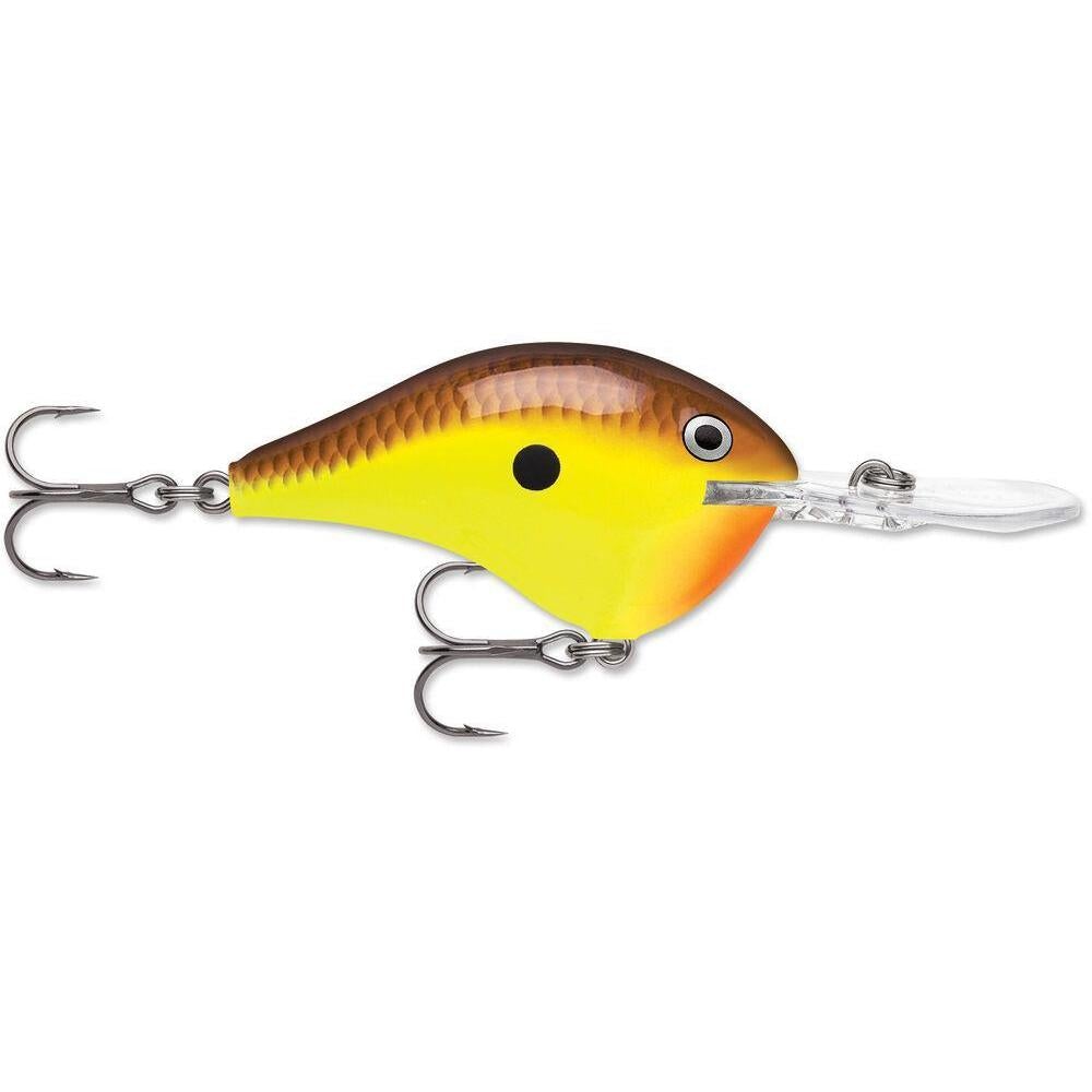 Rapala Dt 8 Crankbait-Chartreuse Brown-