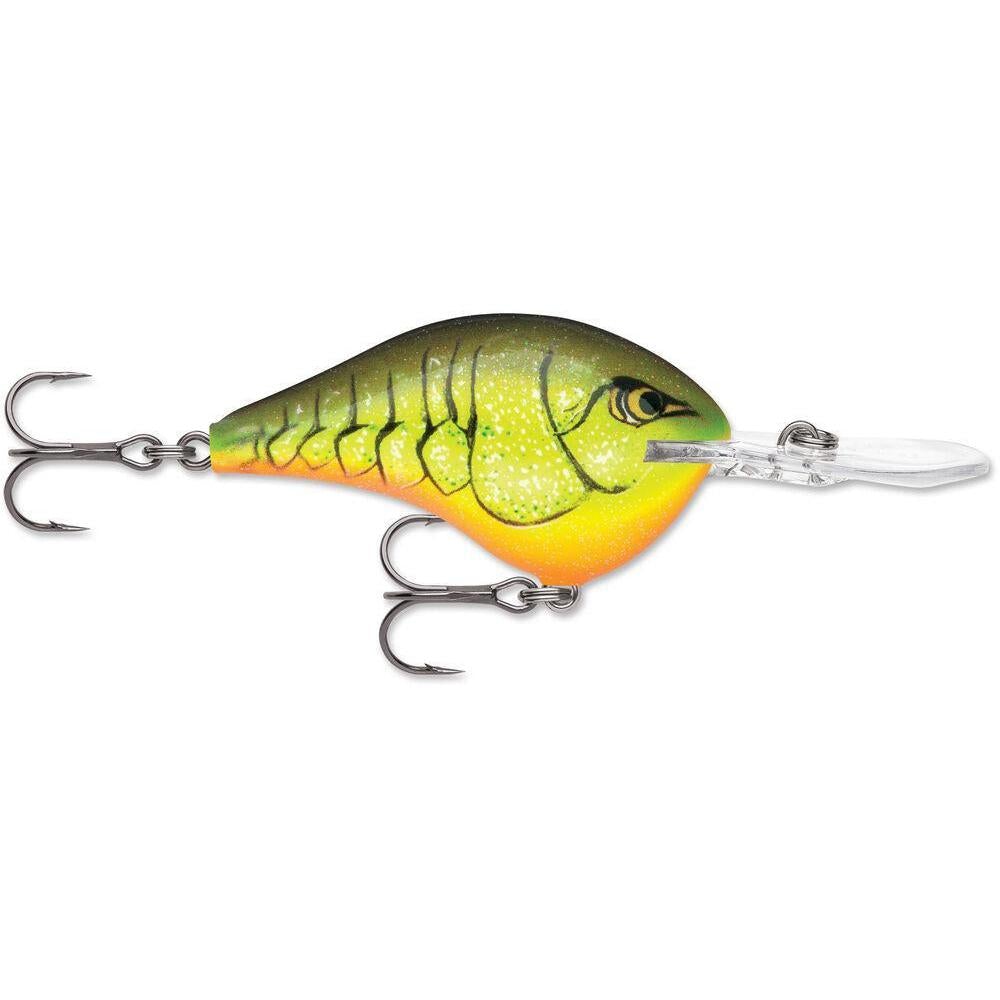 Rapala Dt 8 Crankbait-Chartreuse Rootbeer Craw-