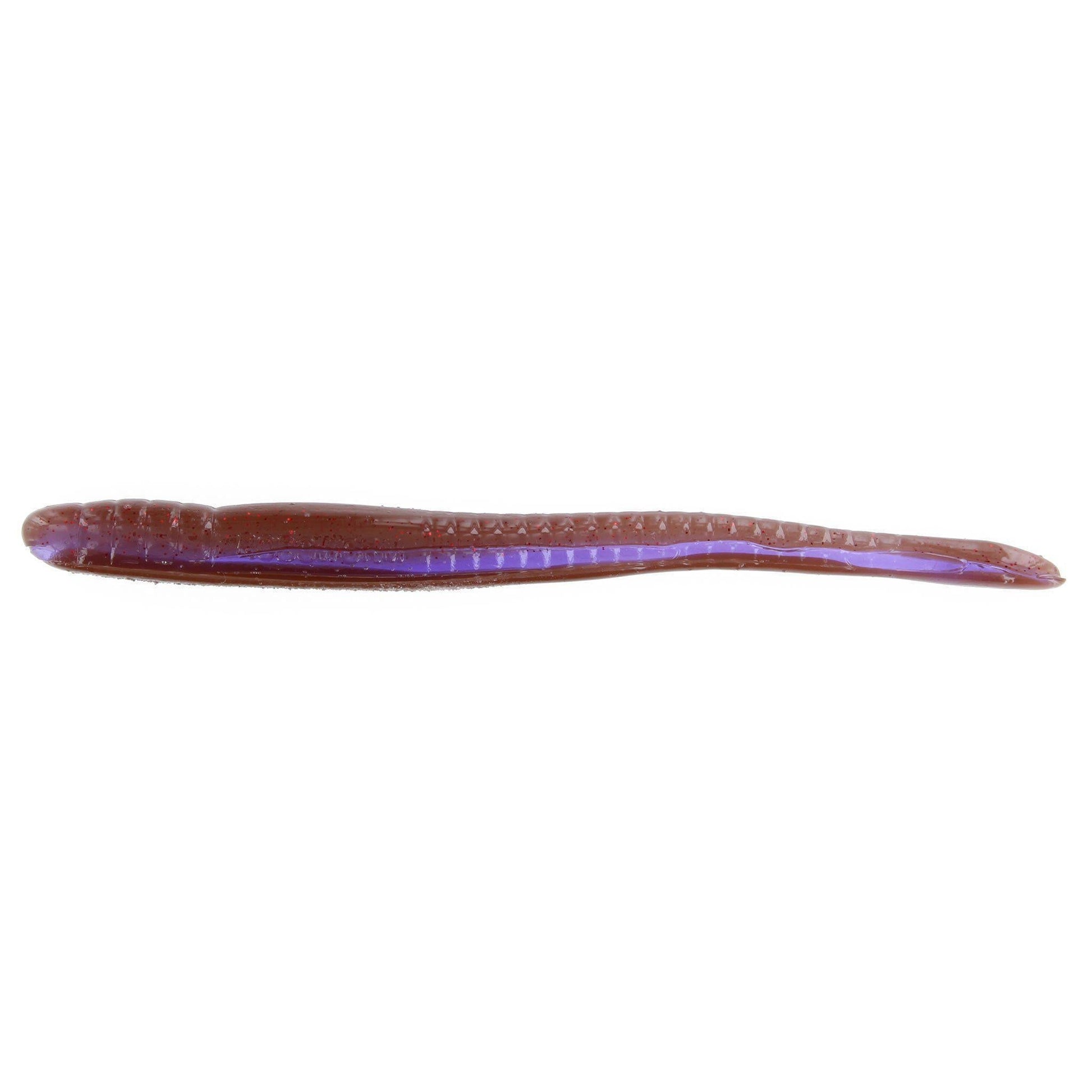 Roboworm Fat Straight Tail 4.5"-Oxblood Light/Red Flake-