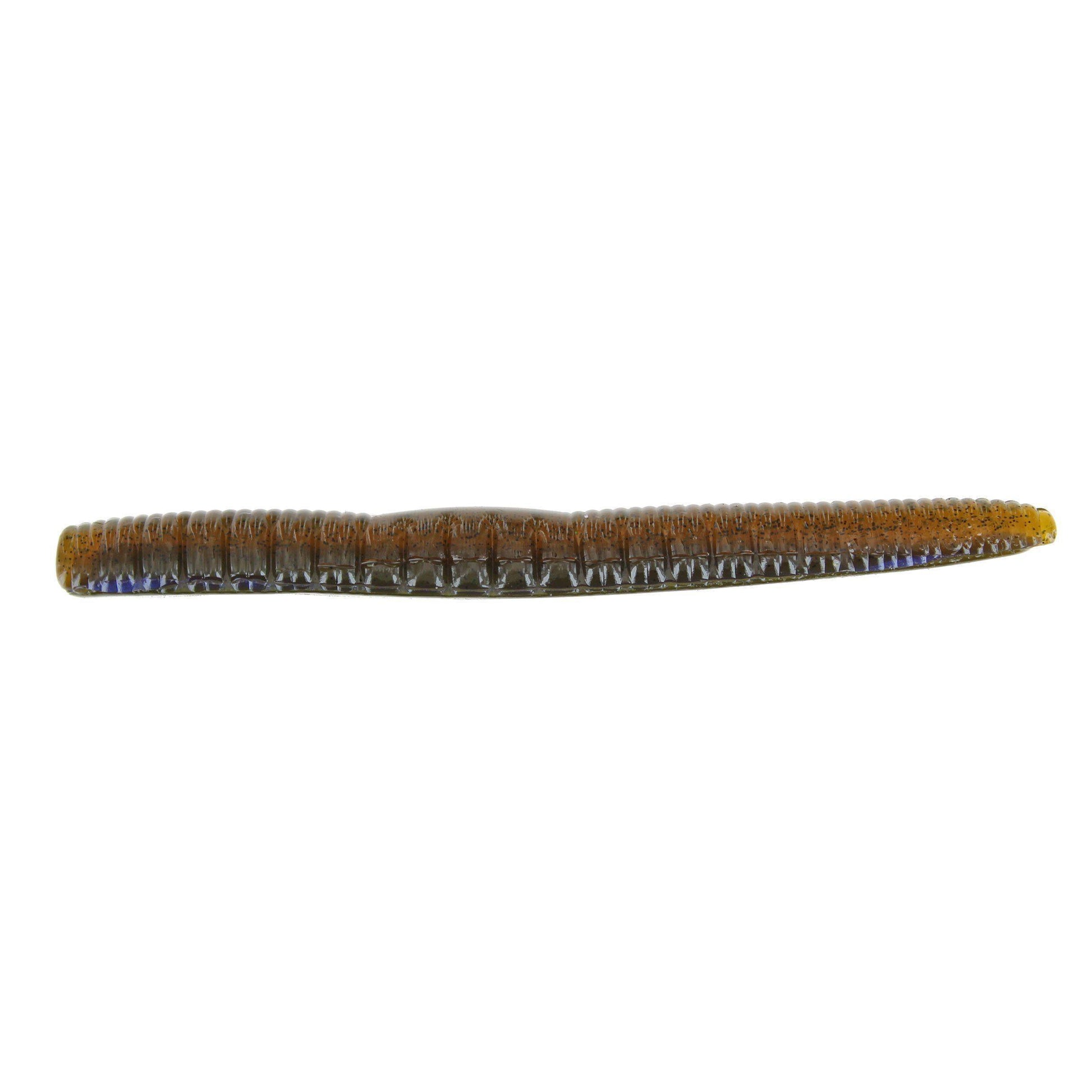 Roboworm Ned Worm-Aaron's Green Pumpkin-4.5" 6pk-