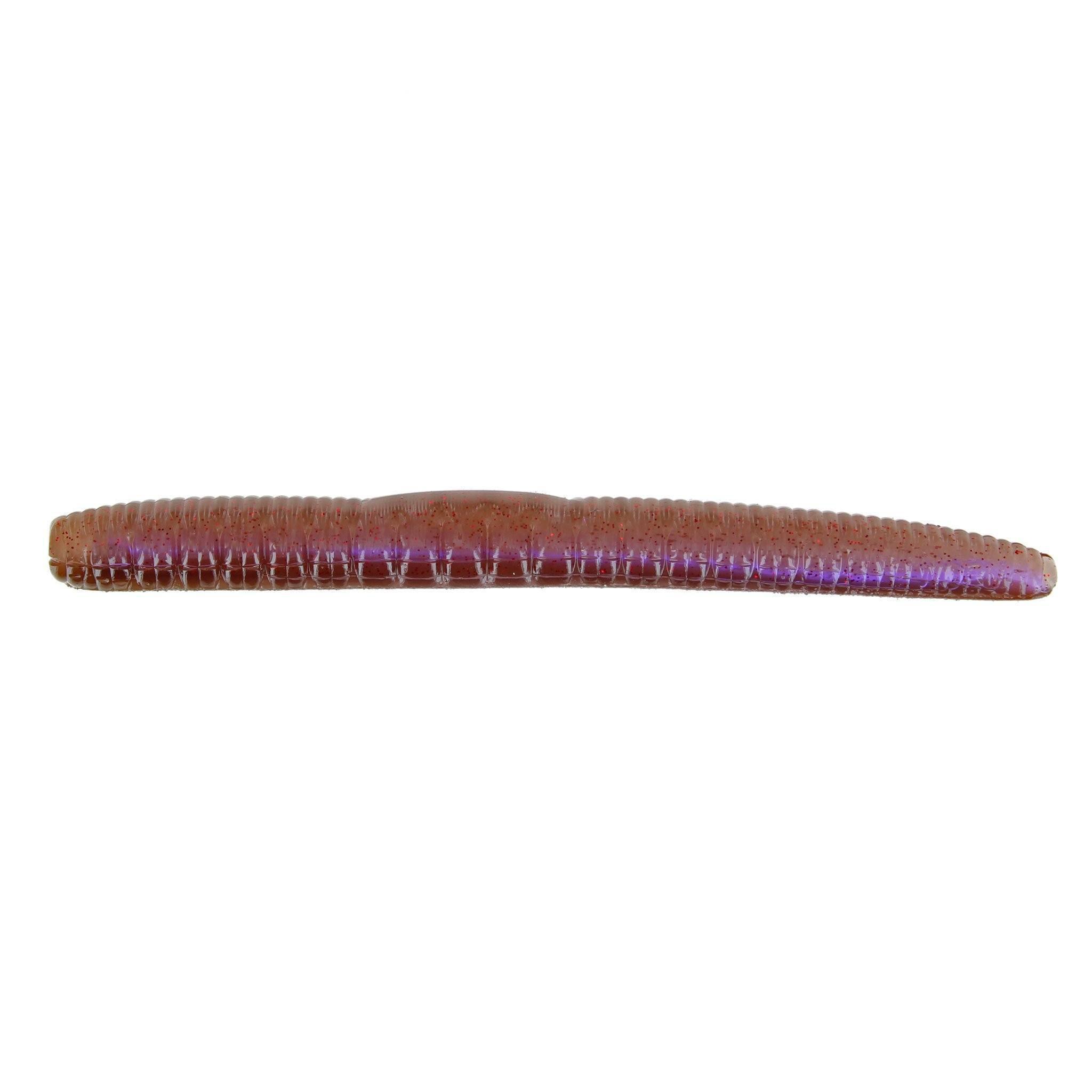 Roboworm Ned Worm-Oxblood Light Red Flk-4.5" 6pk-