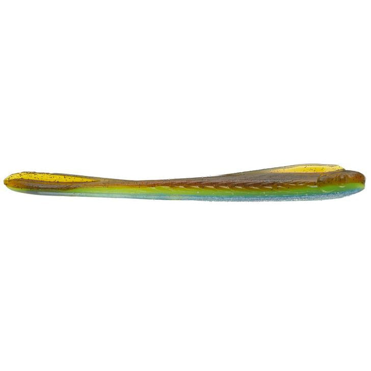 Roboworm Sculpins 4" Worm-Green Pumpkin Perch-