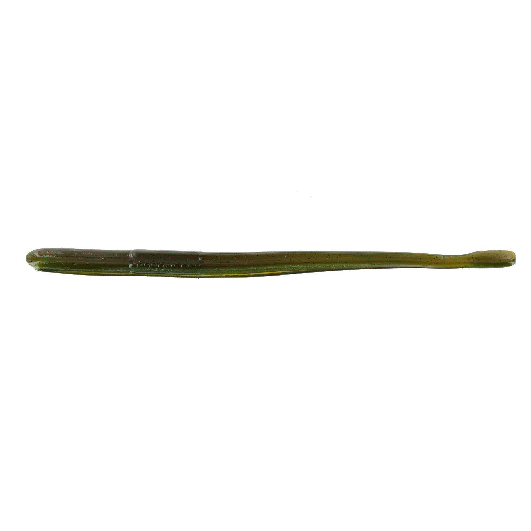 Roboworm Straight Tail Worm 4.5" Green Neon Pumpkin