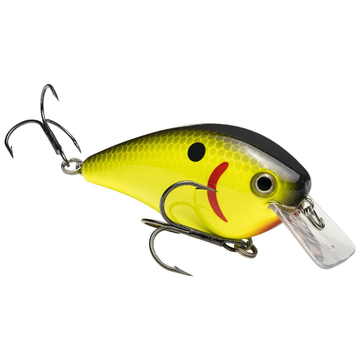 Strike King Kvd Square 2.5 Crankbait-Black Back Chartreuse-