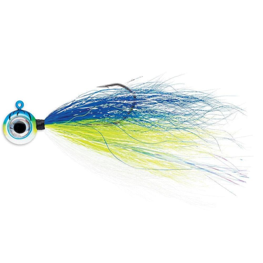 Vmc Moontail Jig 1/4oz 3/0 2pk Blue Fire 