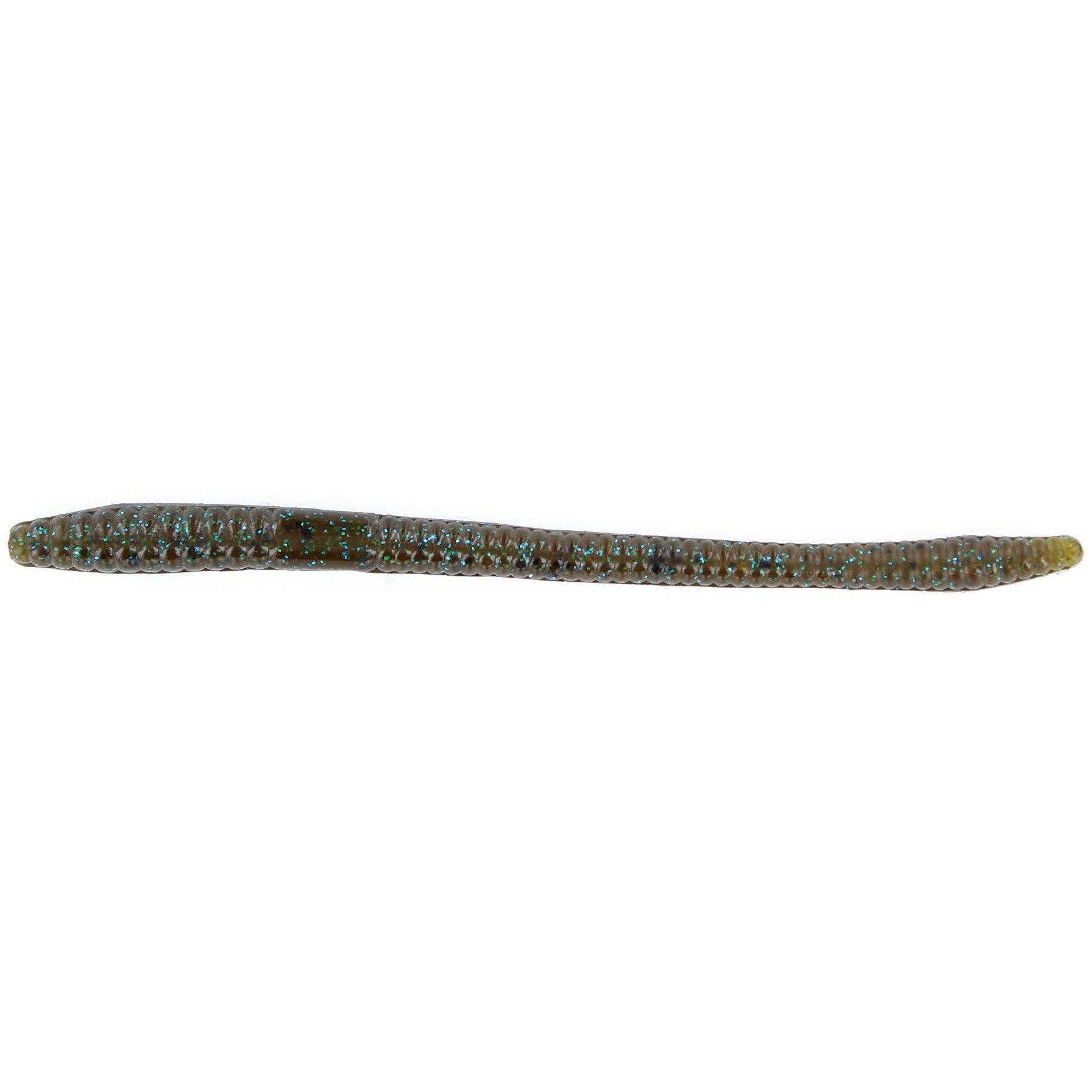 Zoom Finesse Worm 20pk-Green Pumpkin Blue-