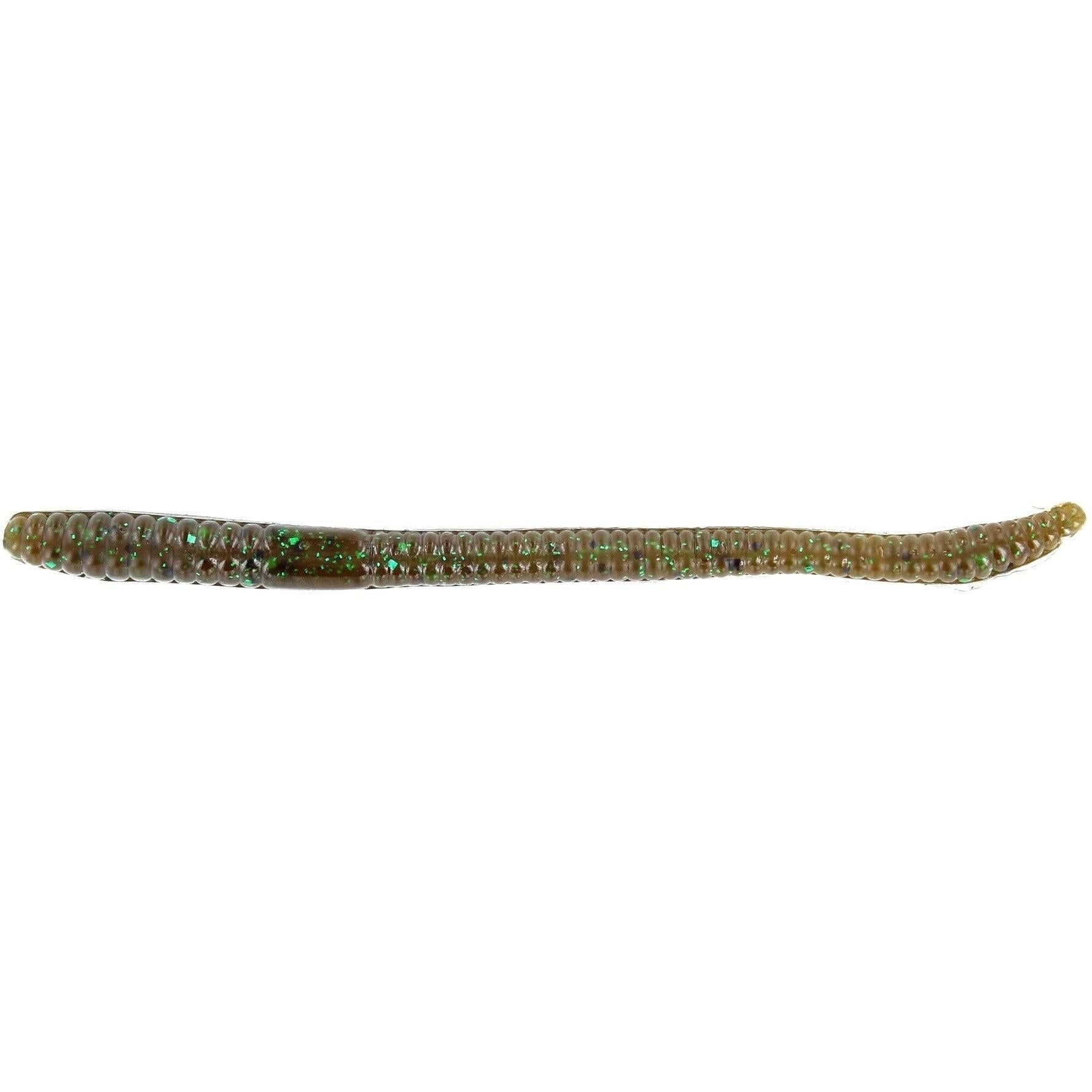 Zoom Finesse Worm 20pk-Green Pumpkin Green-